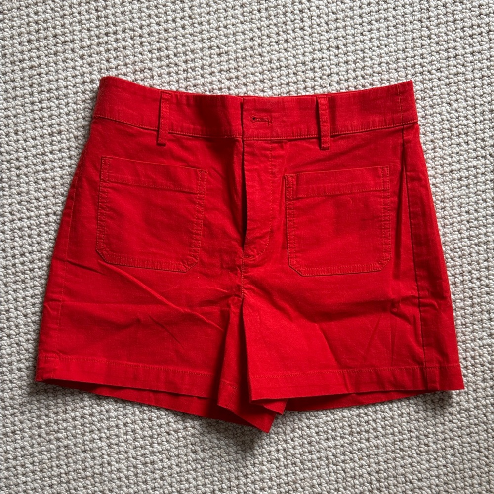 NWT J Crew Factory Red Women's Shorts Sz 26